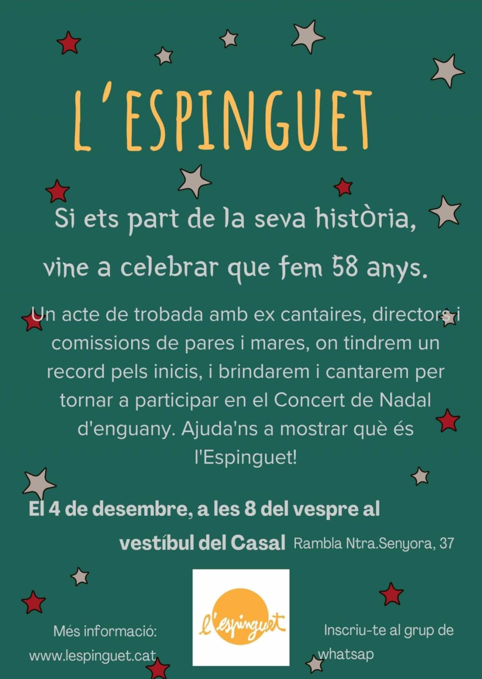 Celebrem que l'Espinguet fa 58 anys!