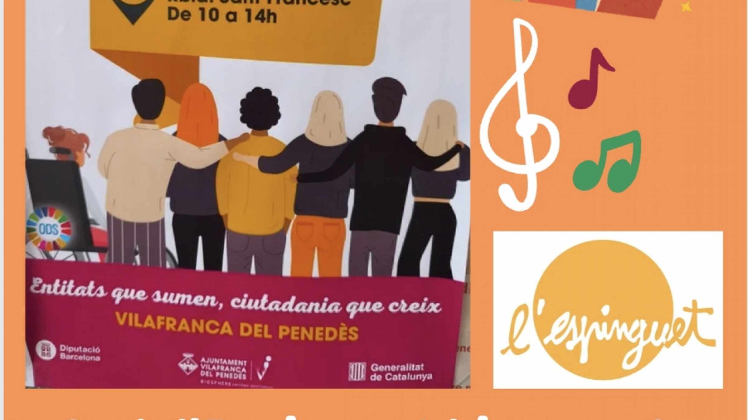 Aquest diumenge serem a la Fira d'entitats. Vine'ns a veure! Vine a cantar amb 